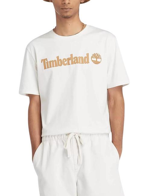 TIMBERLAND KENNEBEC RIVER LINEAR LOGO T-shirt en cotton millésime blanc - T-shirt