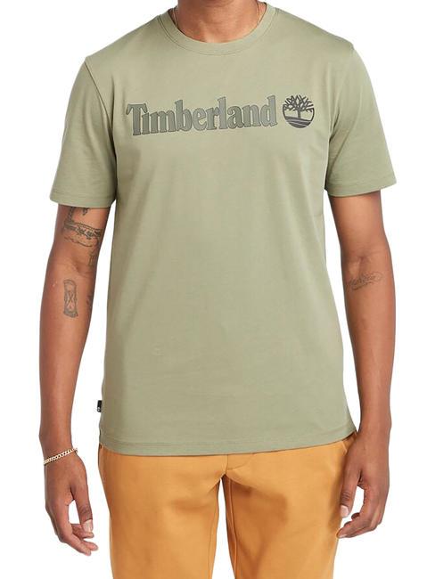 TIMBERLAND KENNEBEC RIVER LINEAR LOGO T-shirt en cotton terre de cassel - T-shirt