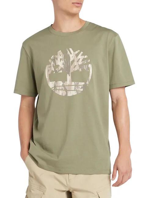 TIMBERLAND KENNEBEC RIVER TREE LOGO T-shirt en cotton terre de cassel - T-shirt