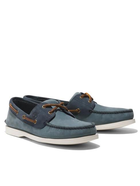 TIMBERLAND CLASSIC BOAT Chaussure bateau en cuir nubuck bleu moyen - Chaussures Homme