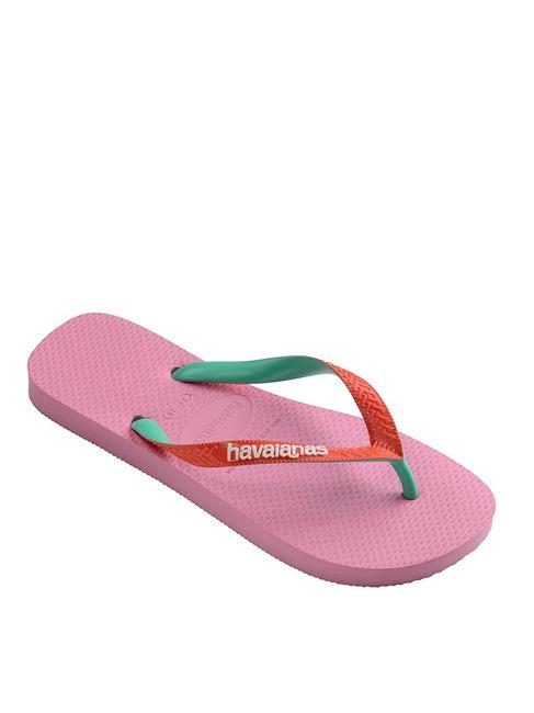 HAVAIANAS tongs TOP MIX limonade rose - Chaussures unisexe