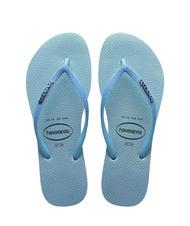 HAVAIANAS SLIM GLITTER IRIDESCENT Tongs bleu lavande - Chaussures Femme - 1