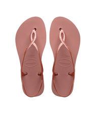 HAVAIANAS LUNA FLATFORM Sandale tongs &agrave; plateforme CROCUS / ROSE - Chaussures Femme - 1
