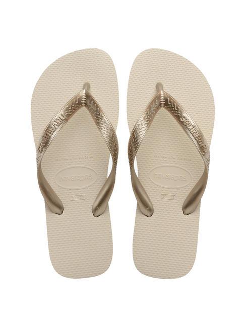 HAVAIANAS TOP TIRAS SENSES Tongs beige - Chaussures Femme