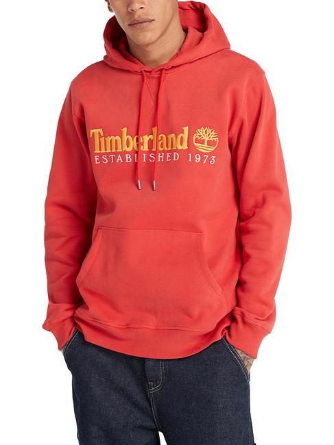 TIMBERLAND LS  Sweatshirt à capuche aura orange wb - Pulls molletonnés