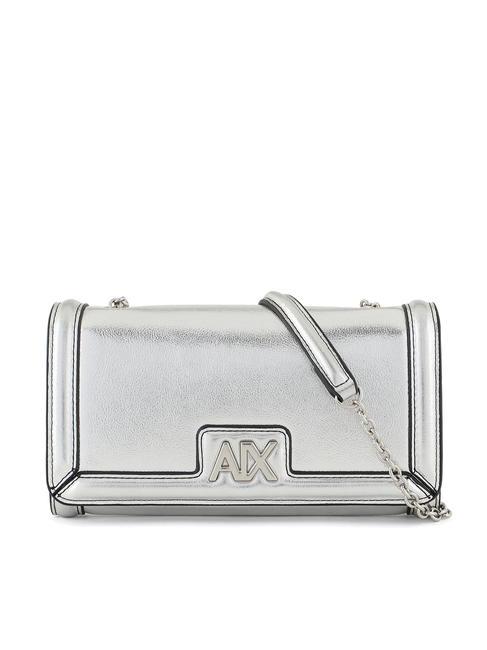 ARMANI EXCHANGE A|X METALLIC Pochette portefeuille avec bandoulière ARGENT - Portefeuilles Femme