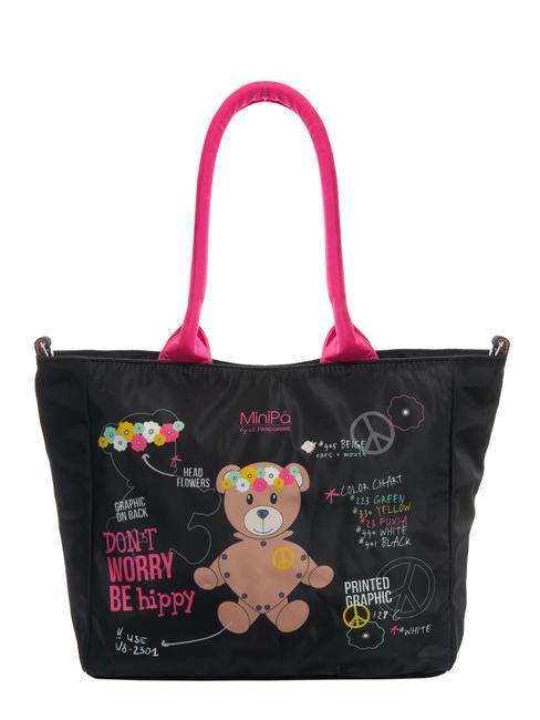 MINIPA' DON'T WORRY BE HIPPY Sac bandoulière avec bandoulière Noir - Sacs et accessoires Enfants