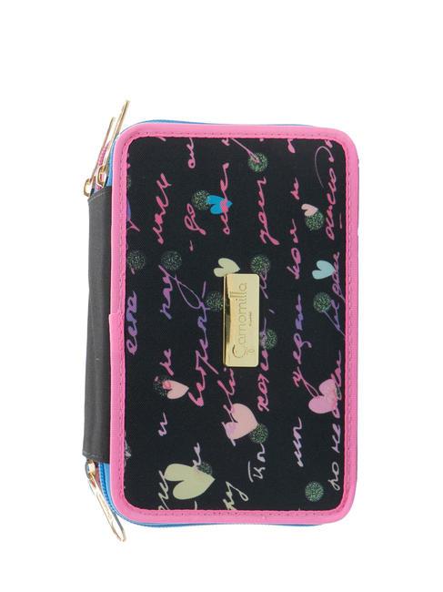CAMOMILLA DREAMS&FLOWERS Trousse 3 zips avec trousse scolaire Noir - Étuis et Accessoires