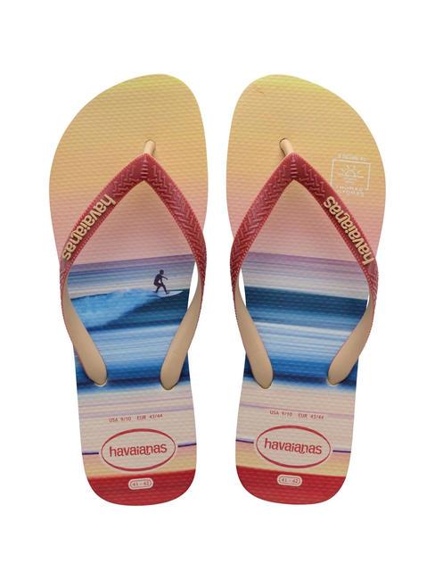 HAVAIANAS TOP SURF SESSIONS Tongs en caoutchouc beige - Chaussures Homme