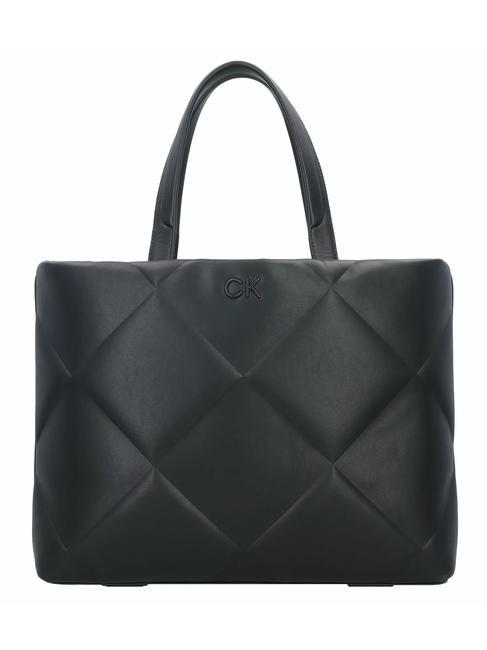 CALVIN KLEIN QUILT Large Sac à main pvh noir - Sacs pour Femme