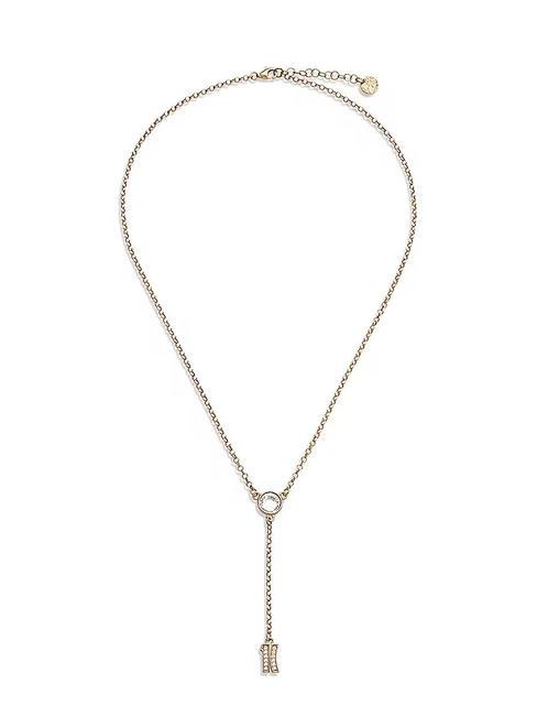 ALVIERO MARTINI PRIMA CLASSE BROADWAY Collier avec breloque logo et zircons or - Colliers