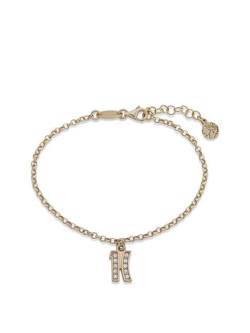ALVIERO MARTINI PRIMA CLASSE BROADWAY Bracelet avec breloque logo et zircons or - Bracelets