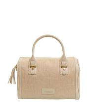 BRACCIALINI FONT Sac bandouli&egrave;re en jacquard beige - Sacs pour Femme - 1