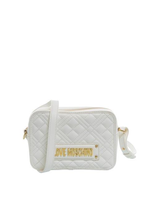 LOVE MOSCHINO QUILTED Sac bandoulière pour appareil photo blanc - Sacs pour Femme