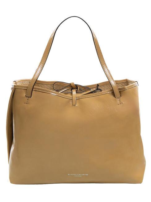 GIANNI CHIARINI RAY Sac double face avec pochette Nougat - Sacs pour Femme