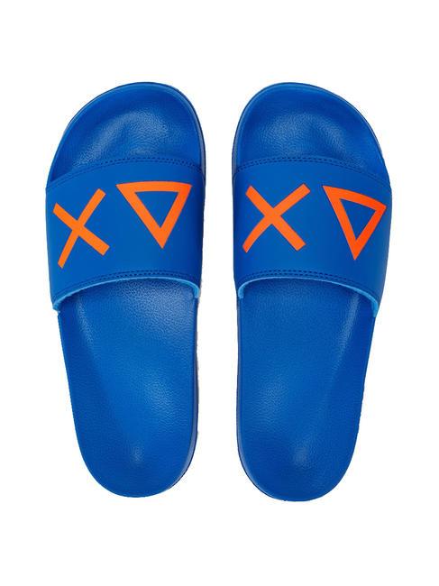 SUN68 SLIPPERS LOGO Chaussons Royal - Chaussures Homme