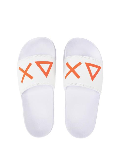 SUN68 SLIPPERS LOGO Chaussons blanche - Chaussures Femme