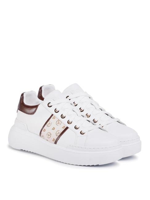 POLLINI HERITAGE NUKE Baskets à plateforme ivoire/marron/blanc - Chaussures Femme