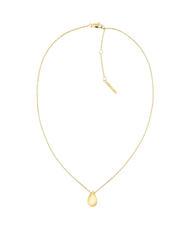 CALVIN KLEIN SCULPTURAL Collier avec pendentif goutte or - Colliers - 1