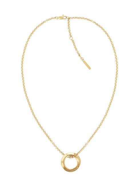 CALVIN KLEIN SCULPTURAL Collier avec anneau or - Colliers