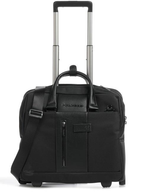 PIQUADRO BRIEF 2  Chariot pilote avec support PC 15,6" Noir - Pilot case et Sacs ordinateur à roulettes