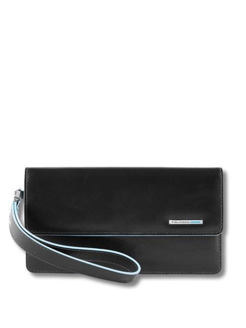 PIQUADRO BLUE SQUARE Portefeuille / porte-smartphone en cuir Noir - Portefeuilles Homme