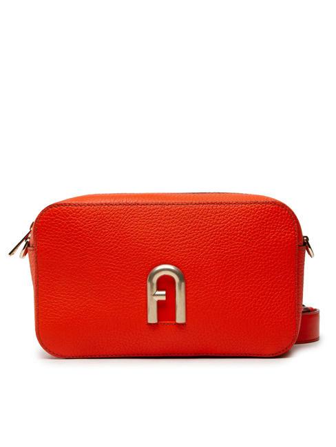 FURLA PRIMULA Sac à bandoulière, en cuir mandarine - Sacs pour Femme