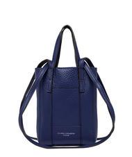 GIANNI CHIARINI SUPERLIGHT Sac en cuir martel&eacute; &agrave; double anses galaxie bleu-t.moro - Sacs pour Femme - 1