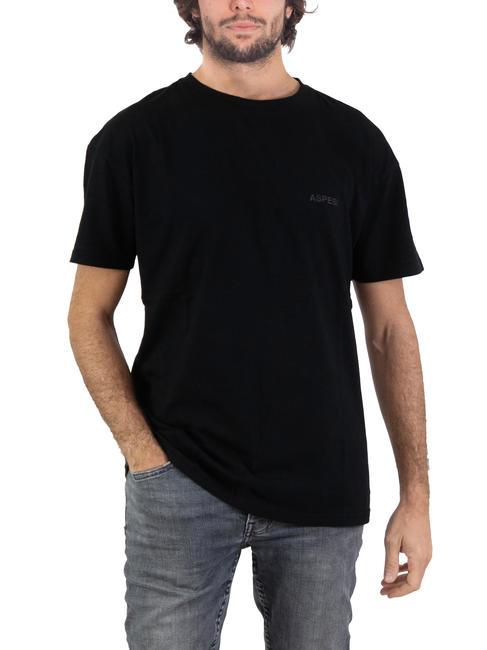 ASPESI BASIC T-shirt en coton avec logo noir - T-shirt
