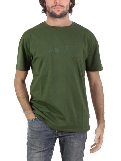 ASPESI BASIC FLOCK T-shirt en coton avec logo militaire - T-shirt