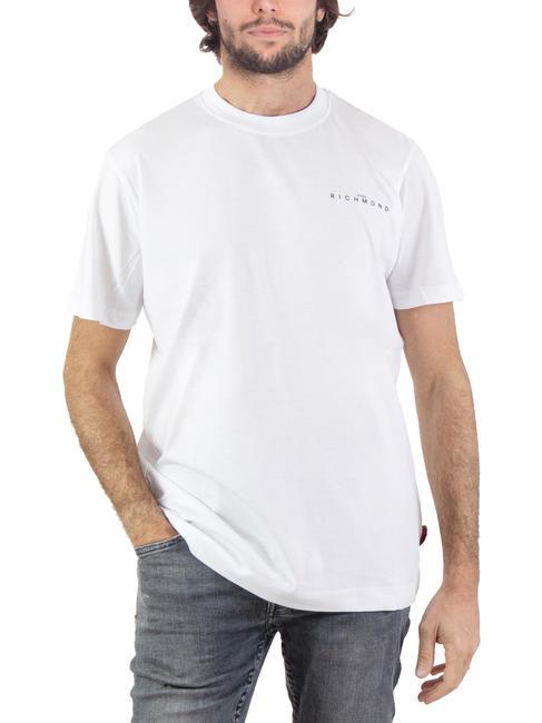 JOHN RICHMOND ACOSTA T-shirt en cotton blanc noir - T-shirt
