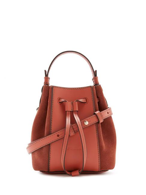 FURLA MIASTELLA Mini sac seau en cuir cannelle - Sacs pour Femme