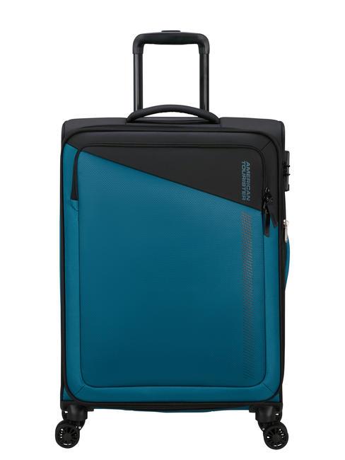 AMERICAN TOURISTER DARING DASH Chariot extensible moyen noir bleu - Valises Semi-rigides