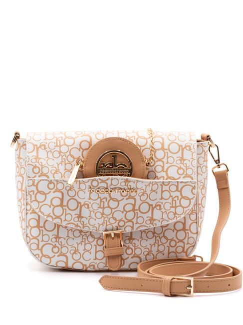 ROCCOBAROCCO GIADA sac d'épaule blanc/cuir de vache - Sacs pour Femme