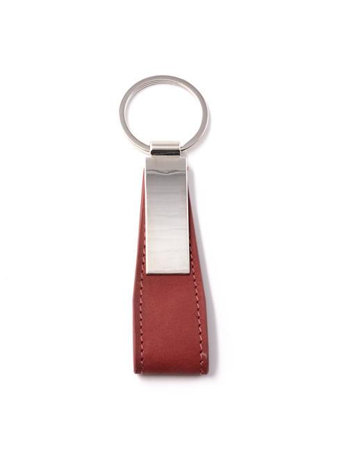 ROCCOBAROCCO IRON Porte-clés en cuir rouge - Porte-clés