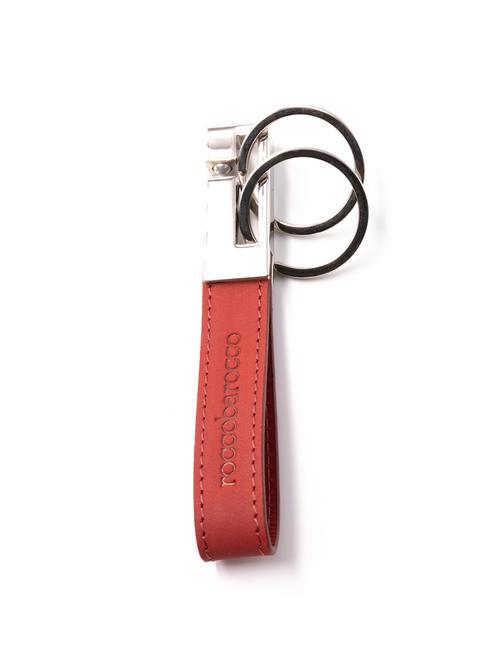 ROCCOBAROCCO RB Porte-clés avec double anneau rouge - Porte-clés