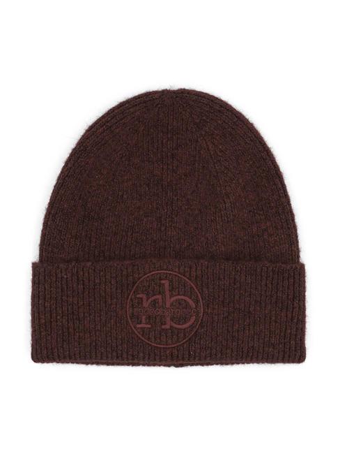 ROCCOBAROCCO RB Bonnet d'hiver avec logo marron foncé - Bonnets