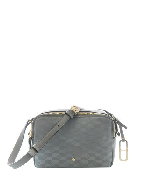 SAMSONITE EVERY-TIME Petit sac bandoulière avec 2 compartiments jacquard gris argenté - Sacs pour Femme