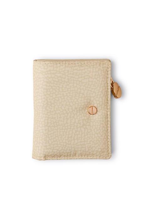 BORBONESE CLASSICA Petit portefeuille porte-monnaie camomille - Portefeuilles Femme