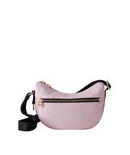 BORBONESE ECO LINE NYLON Sac bandouli&egrave;re mini lune hortensia/op naturel - Sacs pour Femme - 1