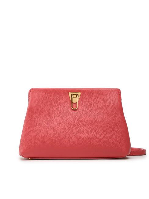 COCCINELLE BEAT CLUTCH Pochette en cuir martelé canneberges - Sacs pour Femme