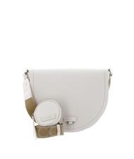 COCCINELLE BLAIRE RIBBON Sac en cuir avec rabat et pochette lait de coco - Sacs pour Femme - 1