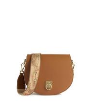 ALVIERO MARTINI PRIMA CLASSE GEO SUMMER BREEZE Sac bandouli&egrave;re rond en cuir TABAC - Sacs pour Femme - 1