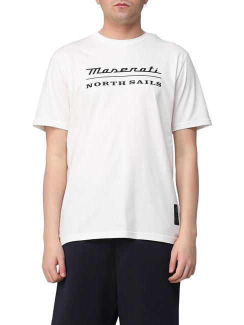 NORTH SAILS MASERATI T-shirt en coton imprimé maxi blanc - T-shirt