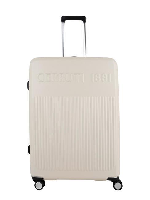 CERRUTI 1881 Grand chariot extensible beige - Valises Rigides