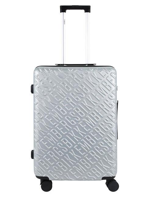 BIKKEMBERGS YUGINE Chariot de taille moyenne gris - Valises Rigides
