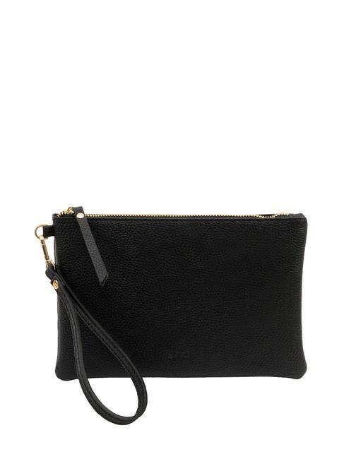 LESAC ROBERTA Pochette en cuir Dollar noir - Sacs pour Femme