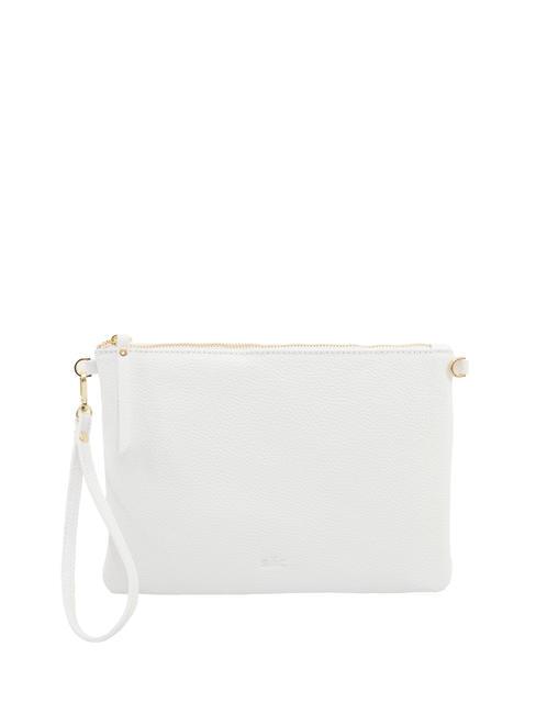 LESAC CLAUDIA Pochette Dollar en cuir avec bandoulière blanc optique - Sacs pour Femme