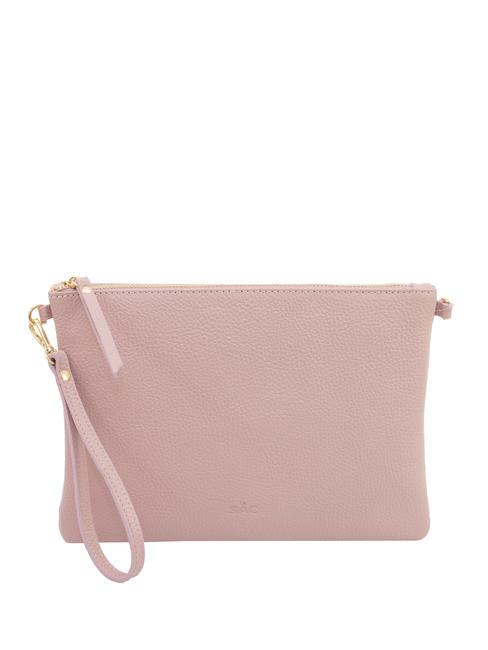 LESAC CLAUDIA Pochette Dollar en cuir avec bandoulière rose millénaire - Sacs pour Femme