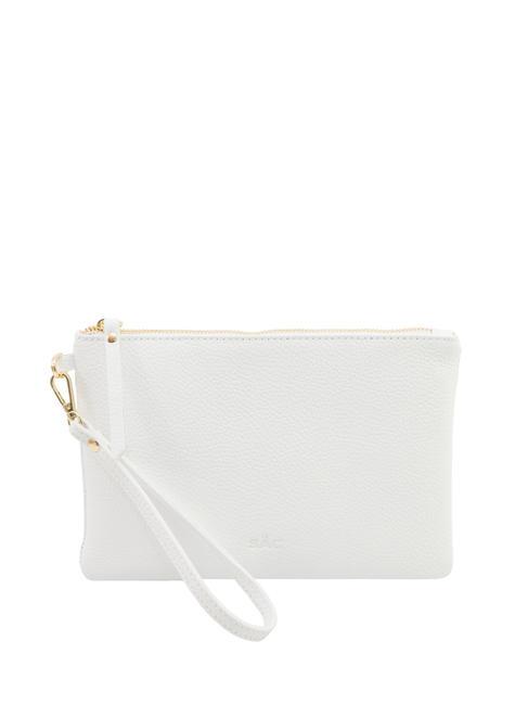 LESAC ROBERTA Pochette en cuir Dollar blanc optique - Sacs pour Femme